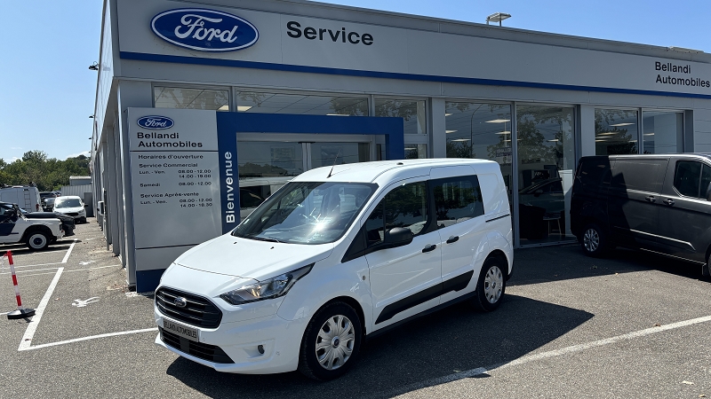 Ford Transit Connect - 1.5 ECOBLUE 100 S&S FOURGON CABINE APPROFONDIE